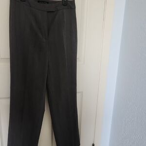 Valerie Stevens Gray Trousers with Straight Leg and Crease